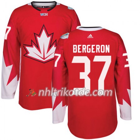 Kanada Trikot Patrice Bergeron 37 2016 World Cup Rot - Herren